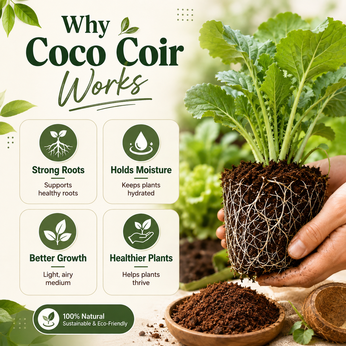 Organic Compressed Coco Coir Brick Coconut Peat Plant Grow Nutritious Soil Coconut Coir Compound Fertilizer Coconut Fiber Husk