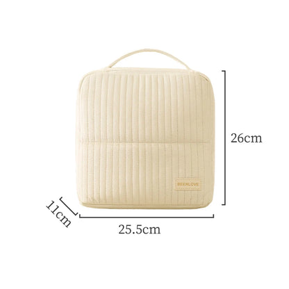 New Women's Cosmetic BagTravel Soft Velvet Portable Multifunctional Cosmetic Bag Waterproof Toiletry Storage Organizer Bag