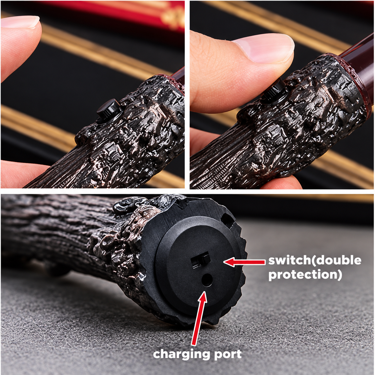 USB Rechargeable Electric Lighter Wand - Windproof Long Candle Lighter